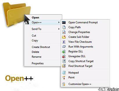 دانلود Open++ v1.5.1 – نرم افزار افزایش امکانات راست کلیک