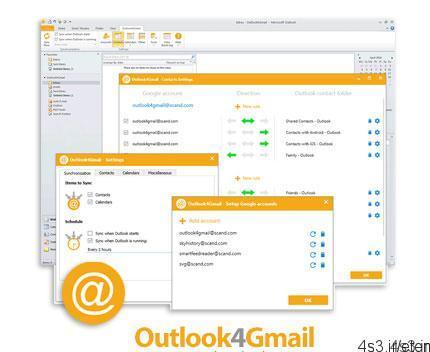 دانلود Outlook4Gmail v5.0.0.3500 – افزونه همگام سازی اطلاعات بین برنامه Outlook و حساب های گوگل