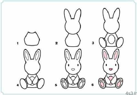 آموزش گام به گام نقاشی خرگوش