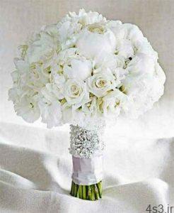 دسته گل عروس به رنگ سفید سایت 4s3.ir