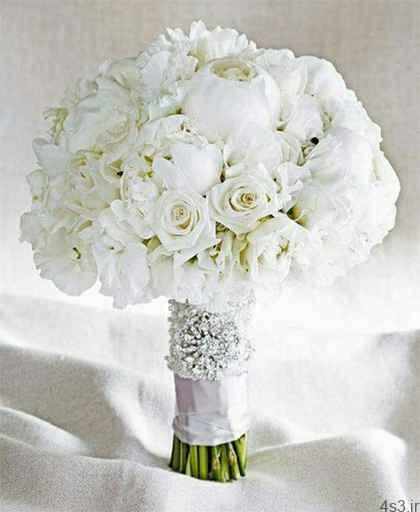 دسته گل عروس به رنگ سفید