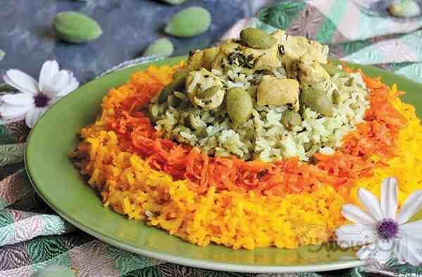 طرز تهیه پلو چغاله و مرغ