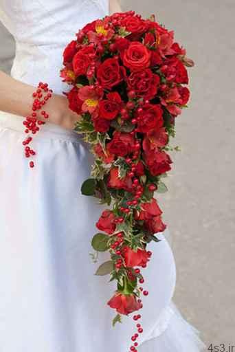 مدل دسته گل آبشاری عروس