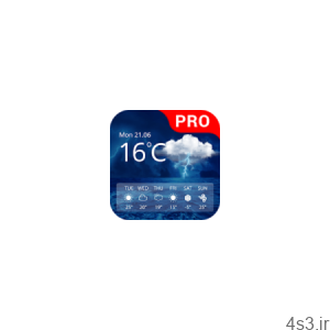 Weather Pro 2.3 دانلود نرم افزار پیش بینی دقیق آب و هوا اندروید سایت 4s3.ir