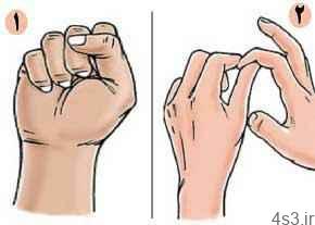 حركتی برای درمان پيچ‌خوردگی انگشتان+تصویر سایت 4s3.ir