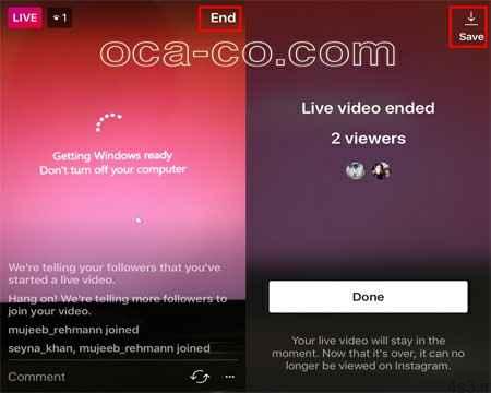 ذخیره ویدئوهای پخش زنده اینستاگرام در گوشی