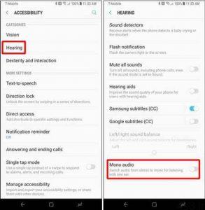فعال کردن حالت صدای MONO در تلفن همراه سایت 4s3.ir