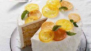 کیک لیمو و نارگیل سایت 4s3.ir
