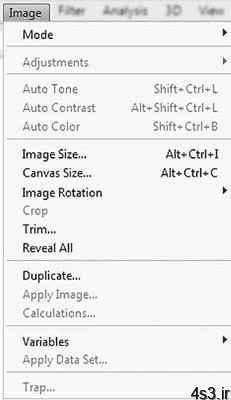 منوی Image (فتوشاپ)