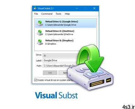 دانلود NTWind Visual Subst v3.6 – نرم افزار ایجاد درایو مجازی از پوشه های سیستم یا فضا های ابری