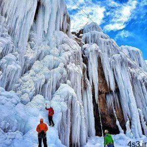 آبشار یخی هملون، از جاذبه های زمستانی تهران (+تصاویر) سایت 4s3.ir