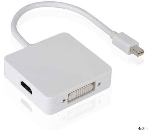 تبدیل Mini Displayport به HDMI/ DVI /VGA سایت 4s3.ir