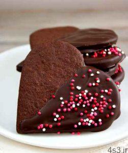 طرز تهیه قلب‌های شیرین شکلاتی شیرینی مخصوص عید نوروز سایت 4s3.ir