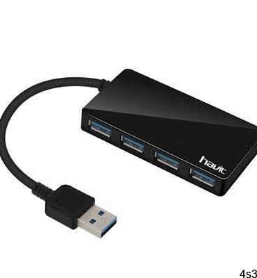 هاب ۴ پورت USB3 مدل havit hv-h103 سایت 4s3.ir