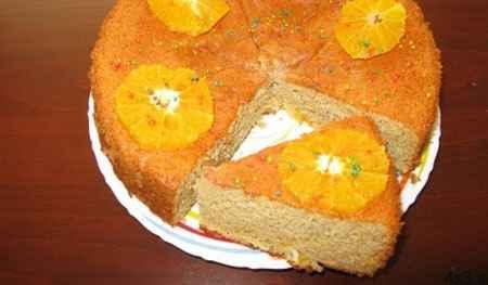 کیک بهارنارنج و پرتقال