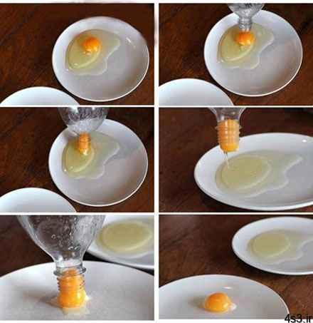 آموزش تصویری جدا کردن زرده از سفیده تخم مرغ