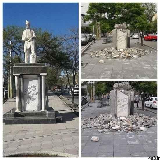 تخریب تندیس فردوسی در قزوین/ سخنگوی شورای شهر تکذیب کرد