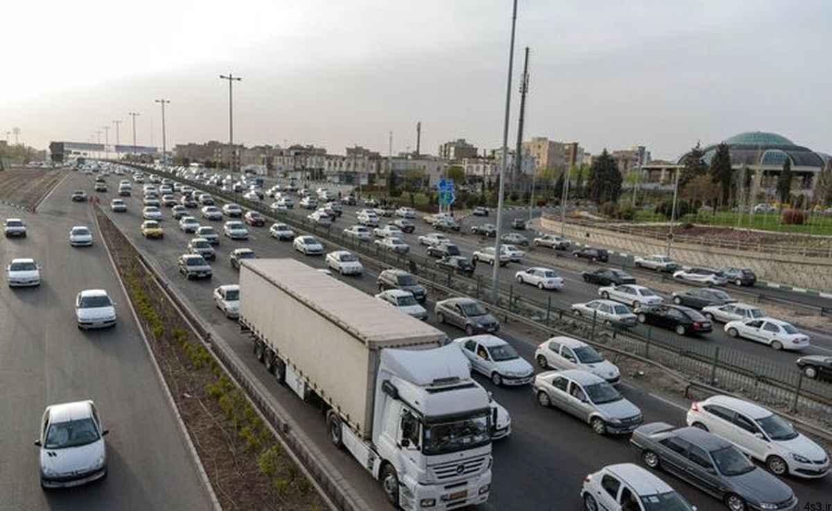 ترافیک سنگین در آزادراه قزوین_کرج-تهران