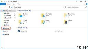 ترفندهای کامپیوتری : حذف OneDrive از نوار کناری فایل اکسپلورر ویندوز 10 سایت 4s3.ir