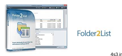دانلود Folder2List v3.23.0 – نرم افزار ایجاد فهرست از پوشه ها و فایل ها