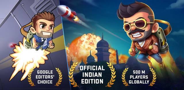 دانلود Jetpack Joyride India Exclusive – Action Game 23.10160 – بازی اکشن پرطرفدار “پرواز با موتور جت” اندروید + مود