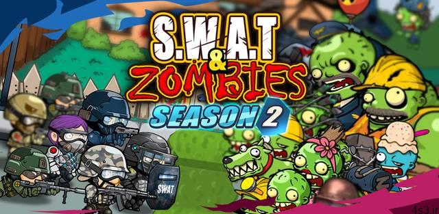 دانلود SWAT and Zombies Season 2 1.2.8 – بازی آرکید جالب گروه ضربت و زامبی ها 2 اندروید + مود
