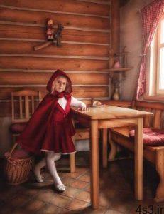 دانلود آموزش ویرایش صحنه شنل قرمزی در فتوشاپ و لایتروم - My Little Red Riding Hood Special Edition سایت 4s3.ir