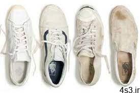 تمیز کردن کفش های کتانی سفید سایت 4s3.ir