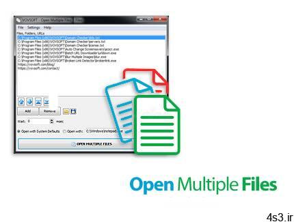 دانلود VovSoft Open Multiple Files v2.5 – نرم افزار باز کردن سریع و همزمان چندین فایل، پوشه، URL و فایل اجرایی