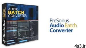 دانلود PreSonus Audio Batch Converter v1.0.0.2 - افزونه تبدیل فرمت فایل های صوتی برای Studio One سایت 4s3.ir