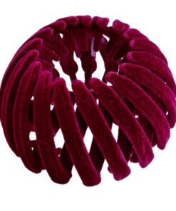 کلیپس زنانه با طراحی گرد گوجه‌ای و ظاهری شیک