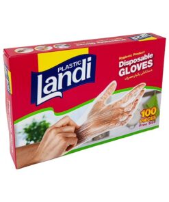 دستکش یکبار مصرف فریزری لندی بسته 100 عددی