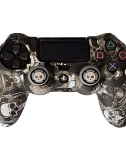 محافظ دسته پلی استیشن 4 با طرح جمجمه و روکش آنالوگ