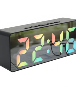 ساعت رومیزی دیجیتال COLORFUL MIRROR با نمایش LED رنگی
