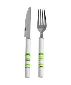 ست کارد و چنگال میوه خوری 12 پارچه مدل گرد