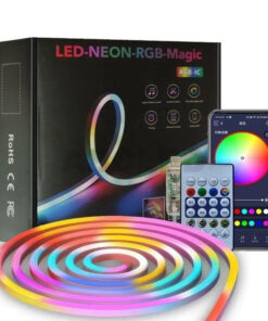 ریسه 5 متری نئون فلکسی RGB با نصب آسان