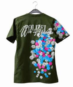 تیشرت سبز چاپ‌دار مردانه