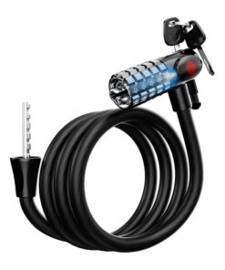 قفل دوچرخه مدل دوگانه چراغ دار کد Dual-Lock-LED