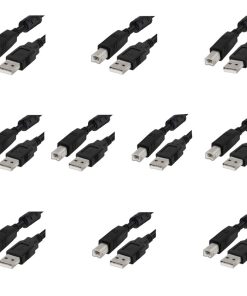 کابل USB پرینتر مدل HighSpeed طول 1.5 متر بسته 10 عددی