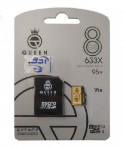 کارت حافظه Micro SD HC کوئین تک مدل A2-V10-633X کلاس 10 استاندارد UHS-l U3 سرعت 95MBps ظرفیت 8 گیگابایت به همراه آداپتور SD