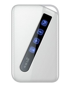 مودم 4G/LTE قابل حمل دی-لینک مدل DWR-930M با باتری 3000 میلی‌آمپر، پشتیبانی از 8 کاربر همزمان، سرعت دانلود 150 مگابیت بر ثانیه، استاندارد بی‌سیم 802.11n/g/b و امنیت WPA/WPA2