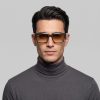 عینک آفتابی مردانه ری بن مدل RB2191-954-31 با فرم ویفرر، فریم استات قهوه‌ای، عدسی قهوه‌ای روشن، عرض فریم 145 میلی‌متر، مناسب استفاده روزمره و رانندگی همراه با جعبه و دستمال تمیزکننده