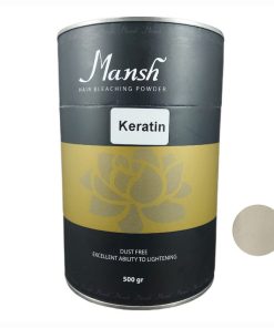 پودر دکلره مانش مدل keratin وزن 500 گرم رنگ الماسی