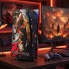 کاور پارچه‌ای مخمل PS5 ضد گردوغبار طرح God of War | باکیفیت