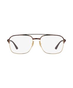 فریم عینک طبی خلبانی (Aviator) مردانه ری بن مدل 0RX6404-2917-56 مناسب برای صورت گرد، لوزی، قلب و بیضی